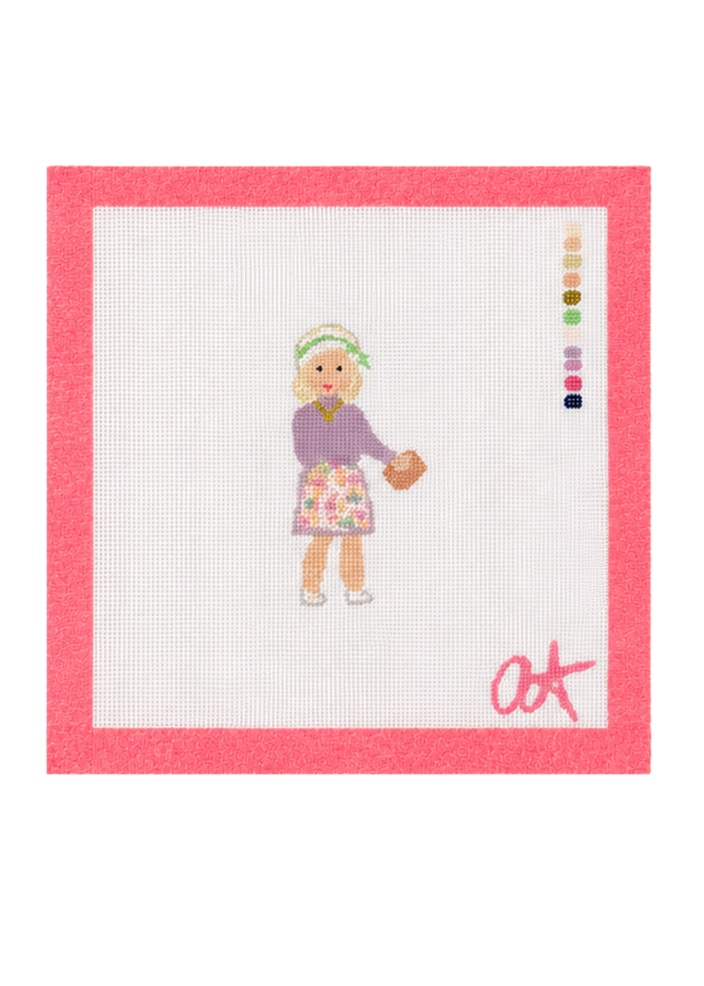 American Girl Kit Needlepoint Canvas
