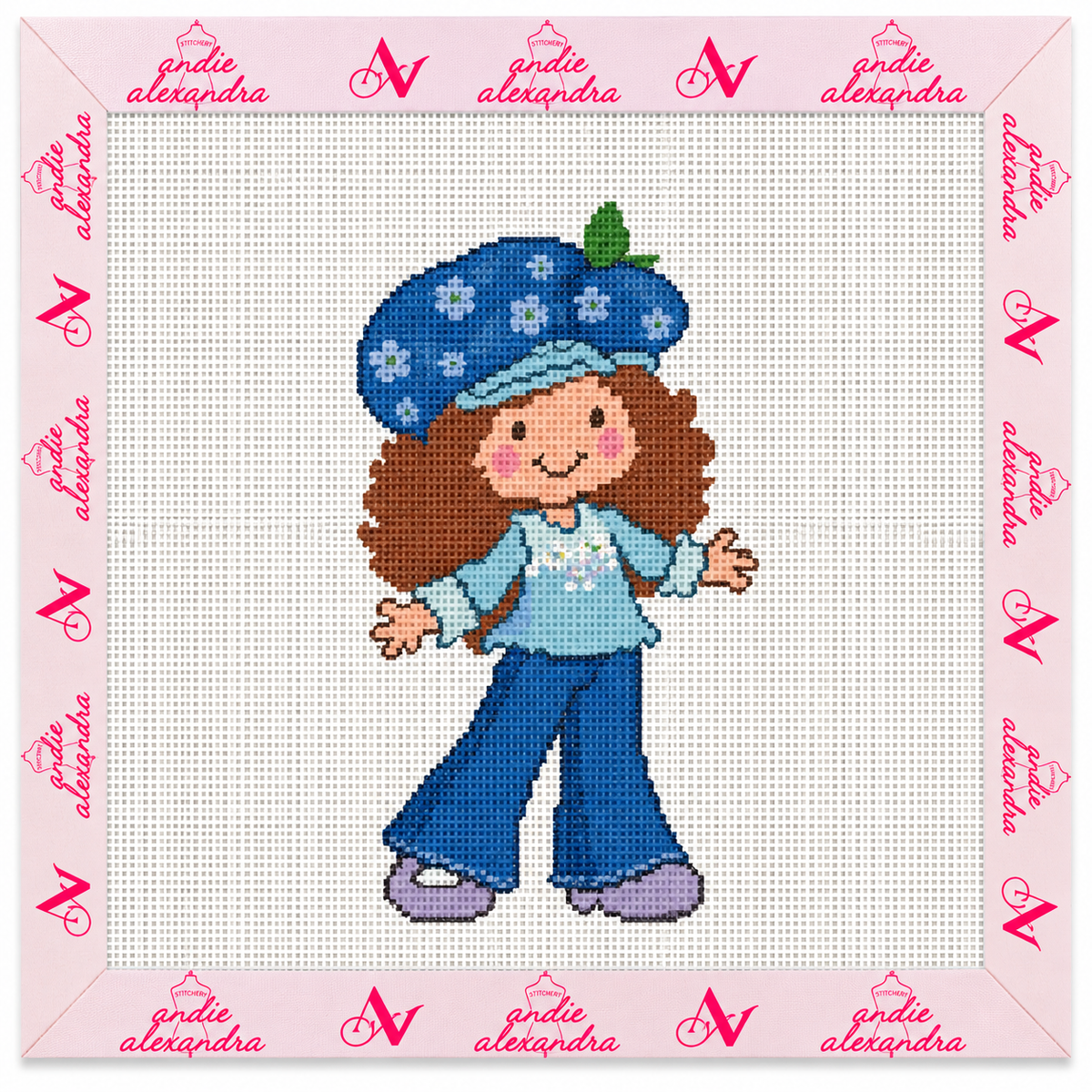 Blueberry Muffin Needlepoint Canvas
