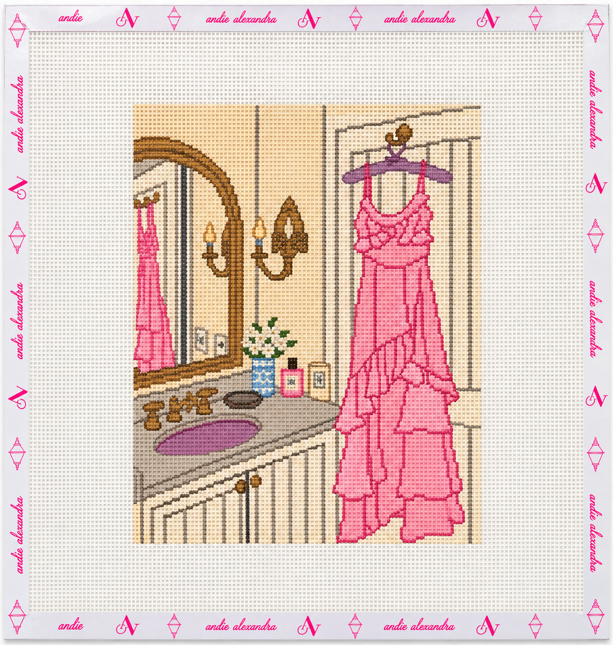 Get Ready With Me Needlepoint Canvas