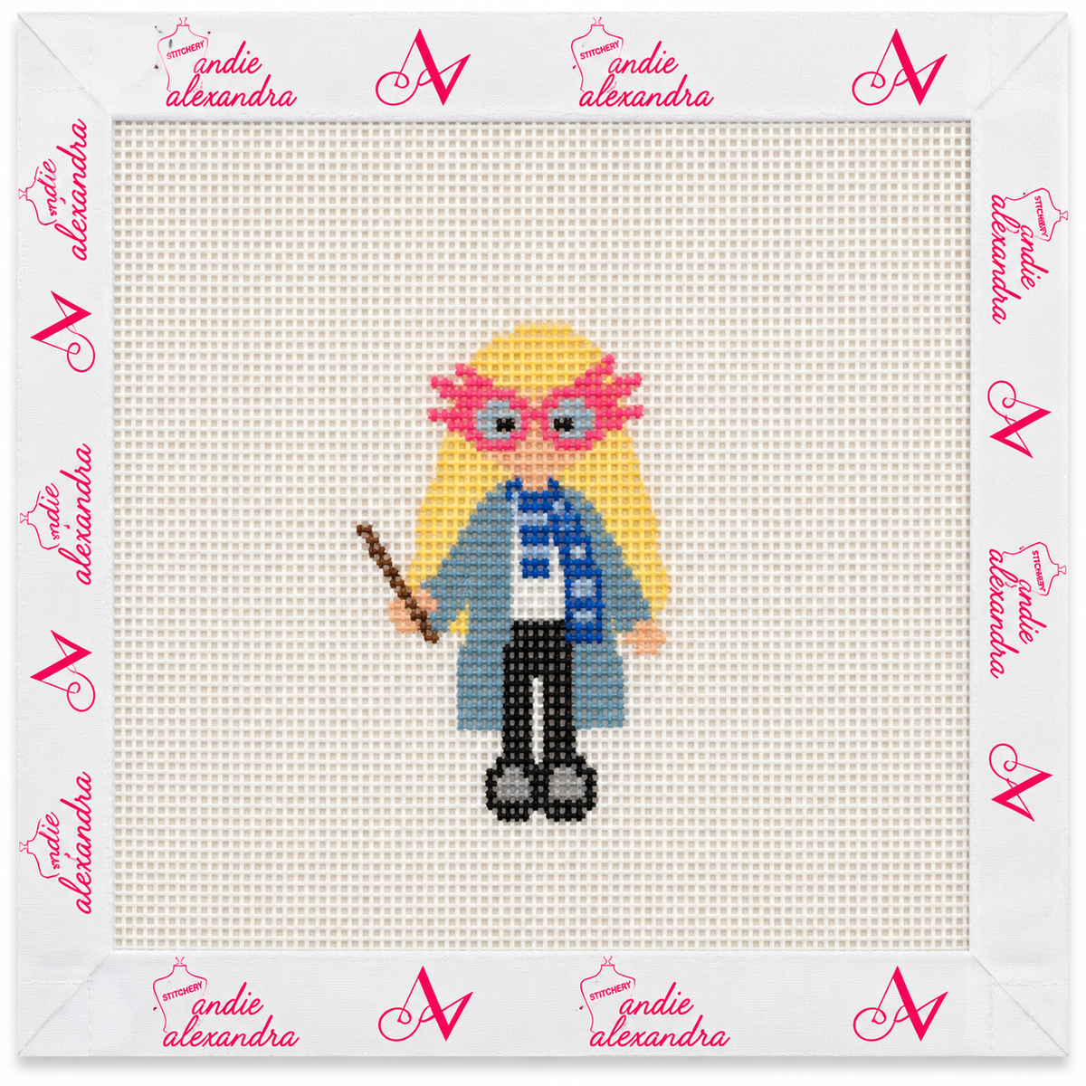 Tiny Luna Lovegood Needlepoint Canvas