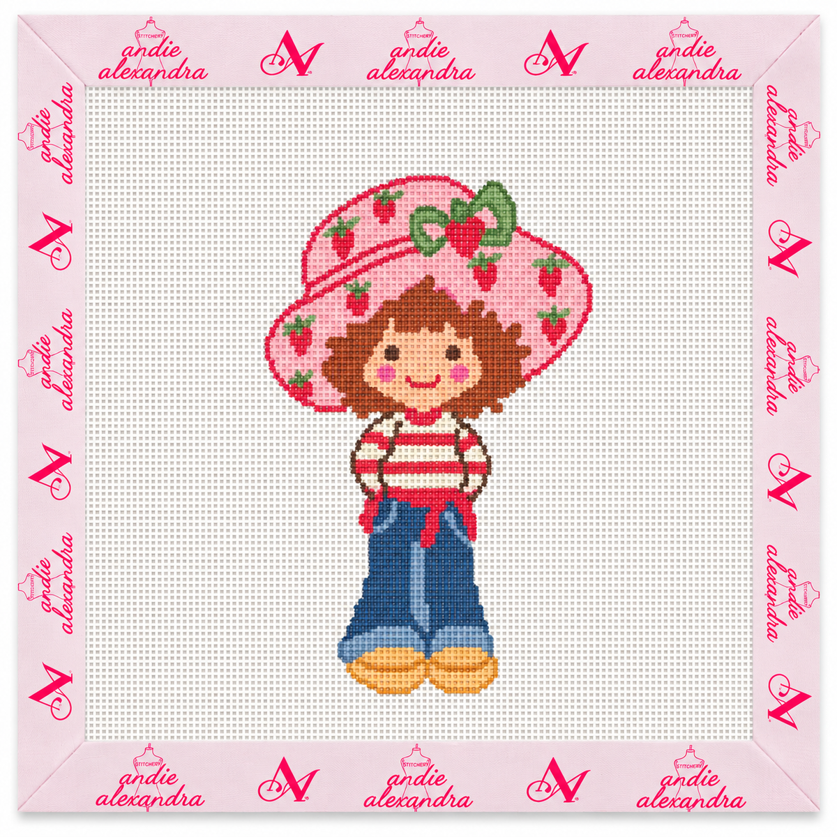 Strawberry Shortcake Needlepoint Canvas