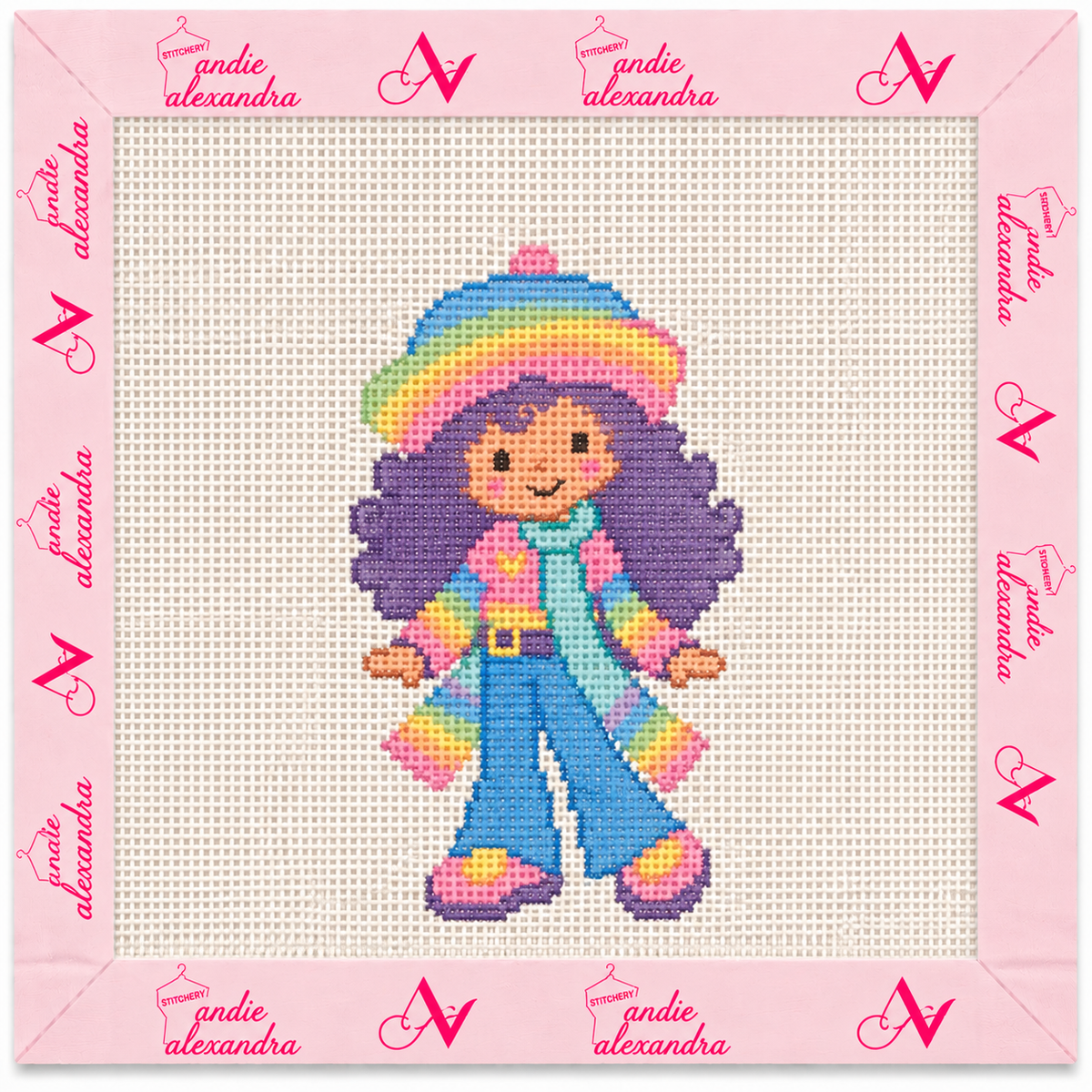 Rainbow Sherbert Needlepoint Canvas
