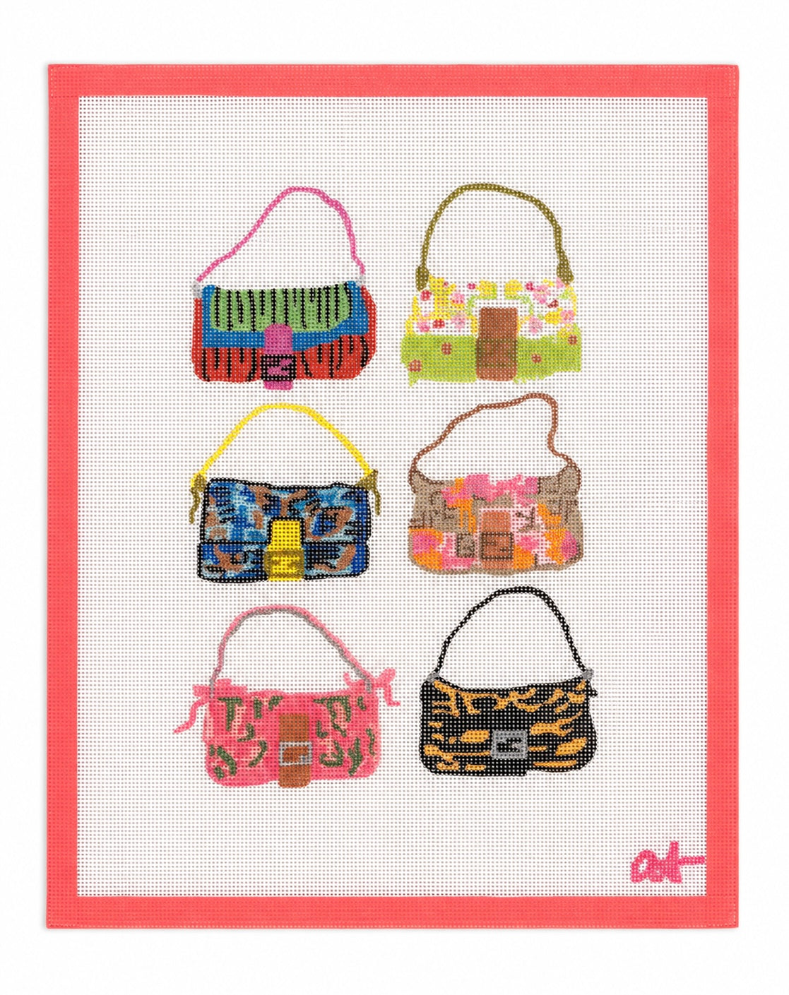 Fendi Baguettes Needlepoint Canvas
