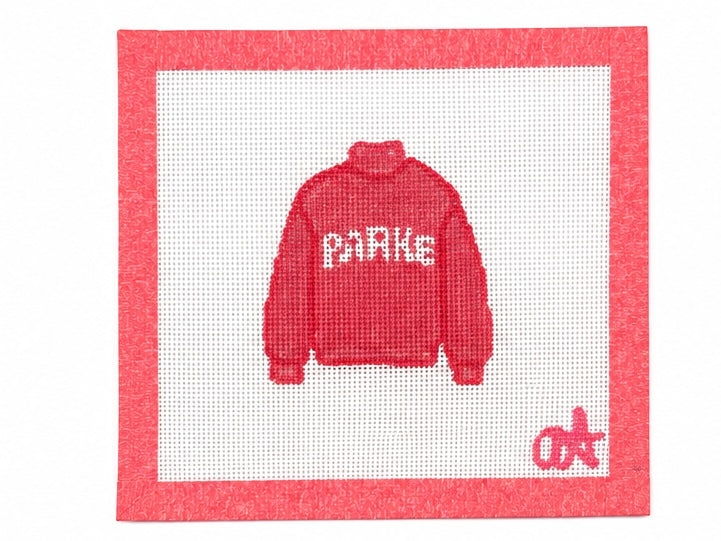 Parke Sweatshirt Needlepoint Canvas