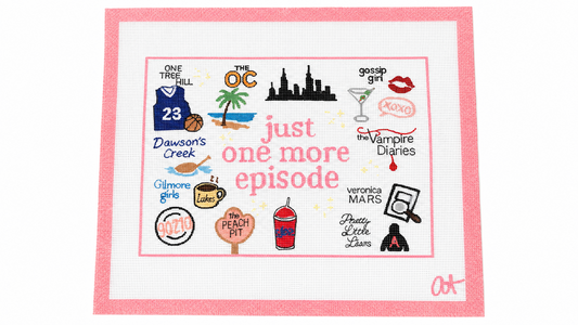 Nostalgic TV Needlepoint Canvas