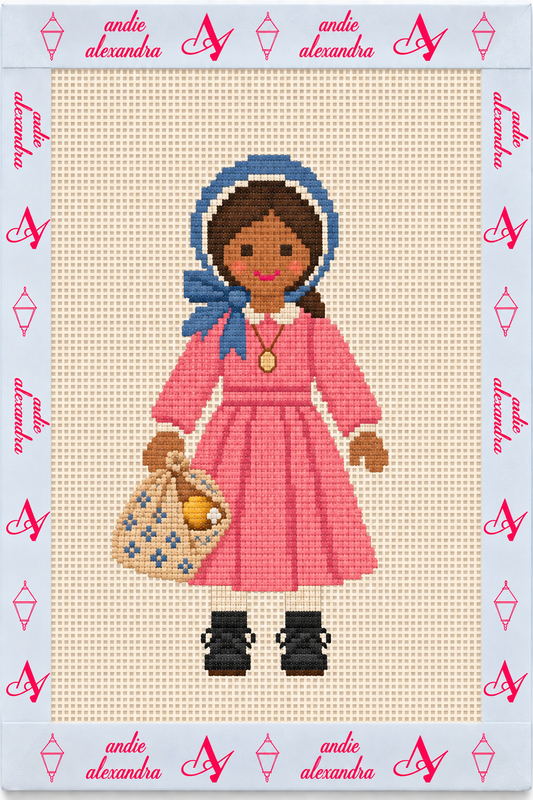 American Girl Addy Needlepoint Canvas