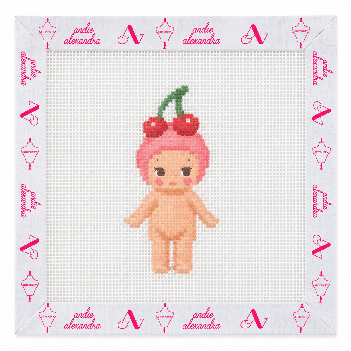 Mini Sonny Angel Cherry Needlepoint Canvas