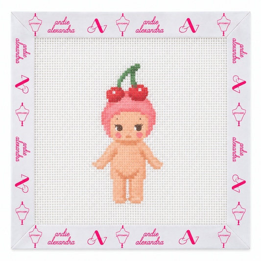 Mini Sonny Angel Cherry Needlepoint Canvas