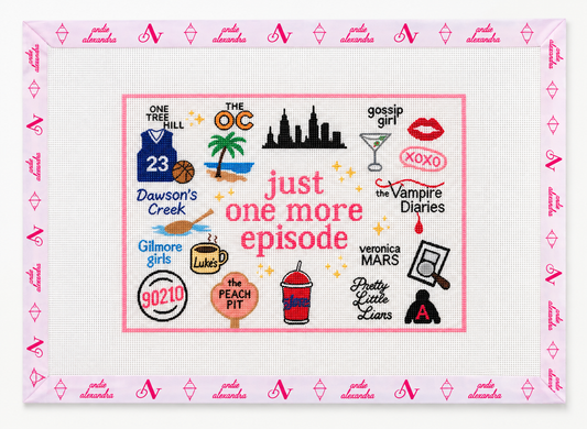 Nostalgic TV Needlepoint Canvas