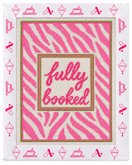 Fully Booked Kindle Case Needlepoint Canvas