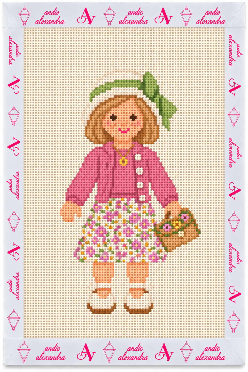 American Girl Kit Needlepoint Canvas