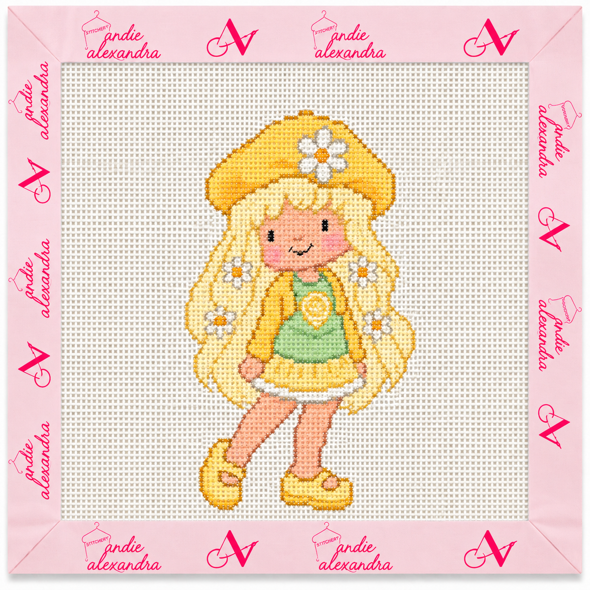 Lemon Merengue Needlepoint Canvas