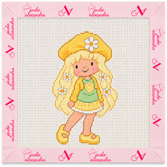 Lemon Merengue Needlepoint Canvas