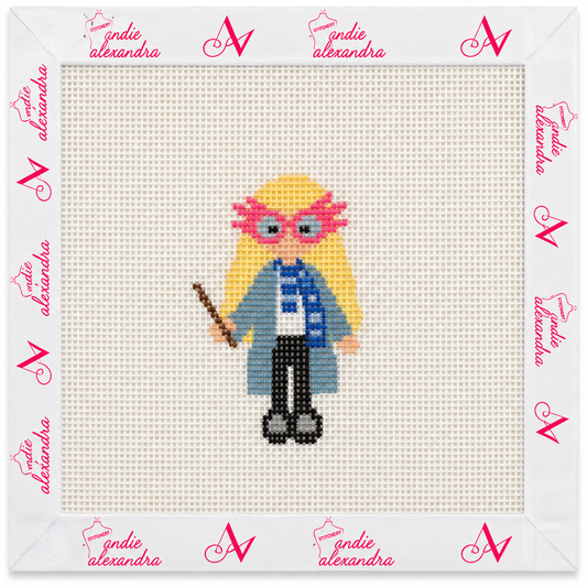 Tiny Luna Lovegood Needlepoint Canvas