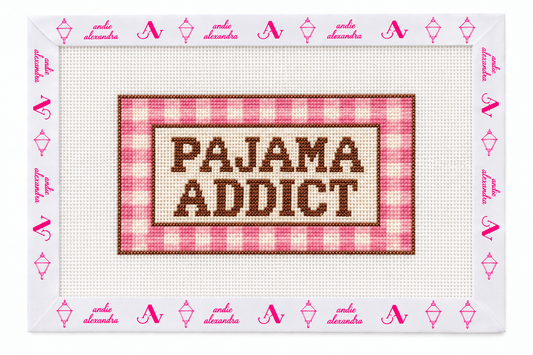 Pajama Addict Needlepoint Canvas